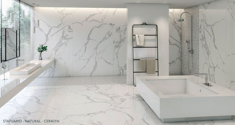 The focal point of tiles for bathroom 