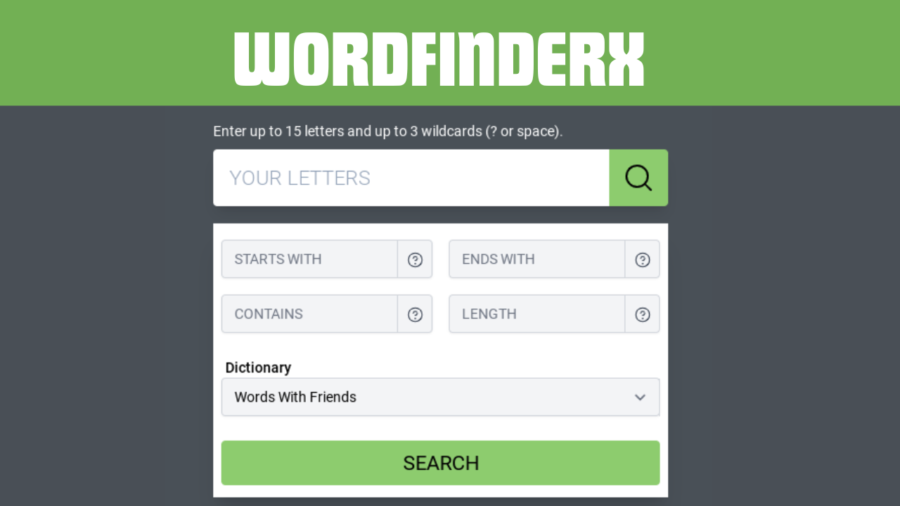 WordfinderX: The perfect site for finding words