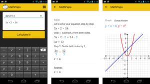 Mathpapa: The perfect algebraic solver for your calculation quizzes  